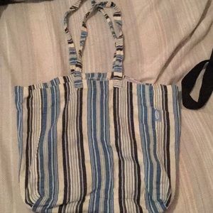 Blues striped tote bag